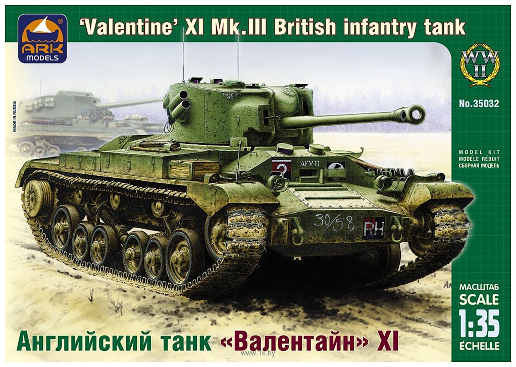 Фотографии ARK models AK 35032 Английский танк «Валентайн» XI