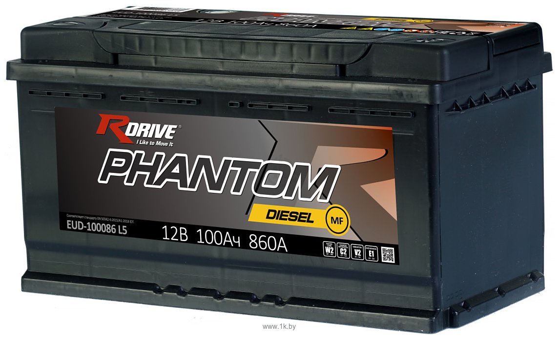 Фотографии RDrive Phantom Diesel MF EUD-100086L5 (100Ah)
