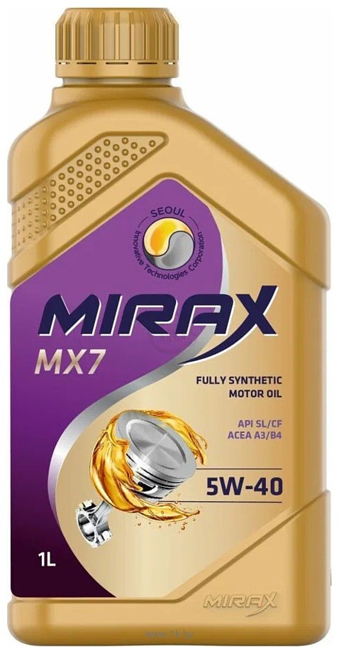 Фотографии Mirax MX7 5W-40 SL/CF A3/B4 1л