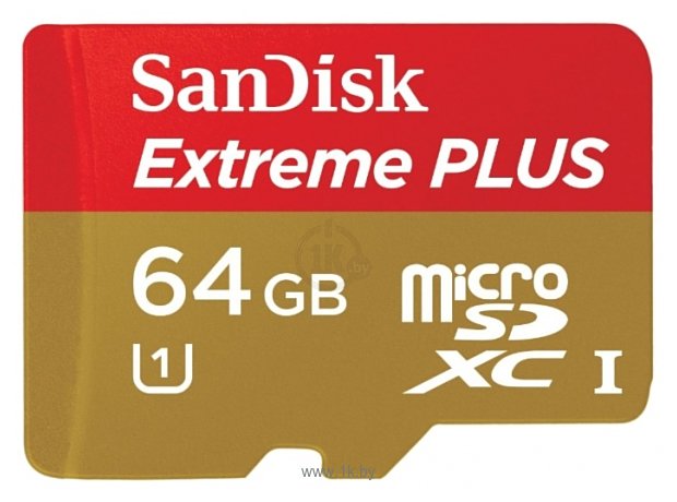 Фотографии Sandisk Extreme PLUS microSDXC Class 10 UHS Class 1 80MB/s 64GB