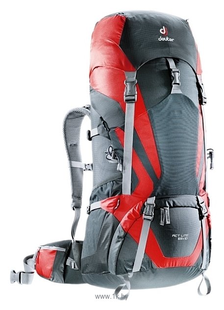 Фотографии Deuter ACT Lite 65+10 red/grey (granite/fire)