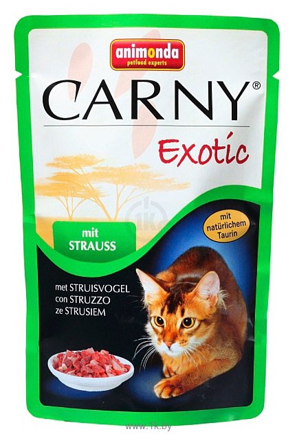 Фотографии Animonda Carny Exotic для кошек с мясом страуса (0.085 кг) 6 шт.