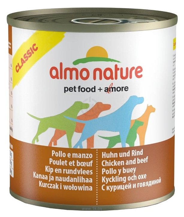 Фотографии Almo Nature Classic Adult Dog Chicken and Beef (0.28 кг) 1 шт.