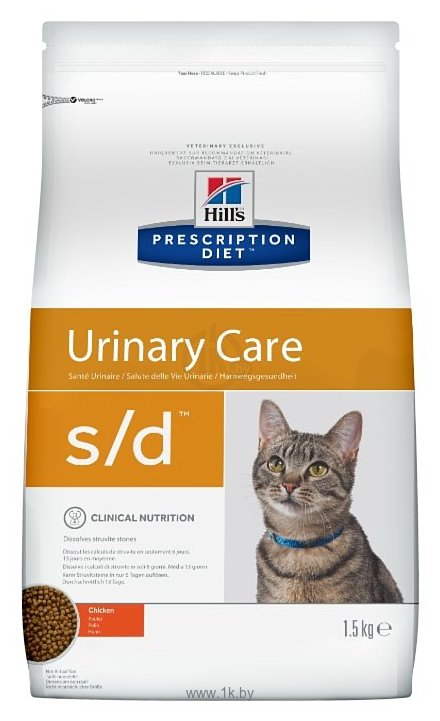 Фотографии Hill's Prescription Diet S/D Feline Urinary-Dissolution dry (1.5 кг)