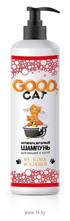 Фотографии GOOD Cat GOOD Cat Шампунь Антипаразитарный для Котят и Кошек от блох и клещей 250 мл