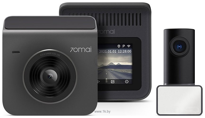 Фотографии 70mai Dash Cam A400 + камера заднего вида RC09 (китайская версия, серый)