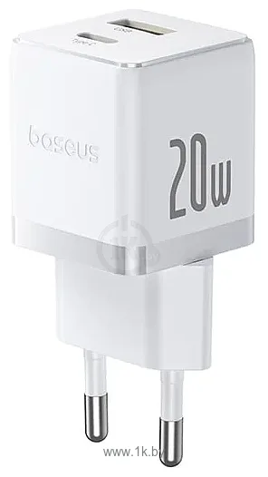 Фотографии Baseus Palm Fast Charger C+U 20W EU P10111608213-01 (белый)