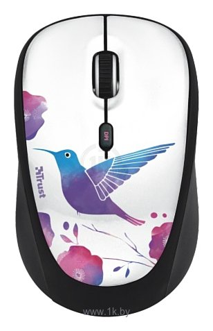 Фотографии Trust YviI Wireless Mouse Bird black-White USB