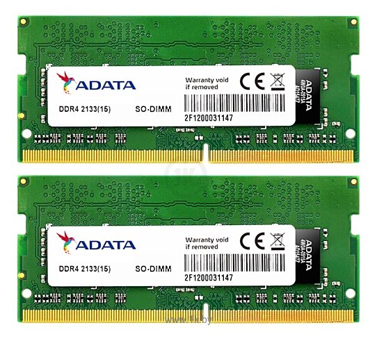 Фотографии ADATA DDR4 2133 SO-DIMM 8Gb (Kit 2x4Gb)