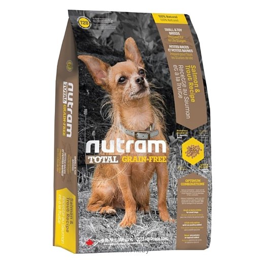 Фотографии Nutram (20 кг) T28 Лосось и форель для собак мелких пород
