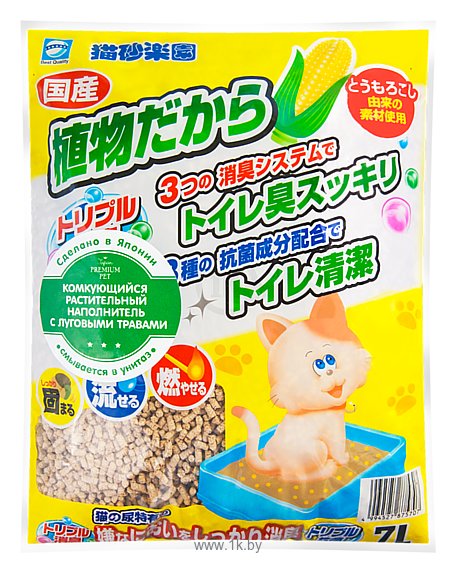 Фотографии Japan Premium Pet Растительный с луговыми травами 7л