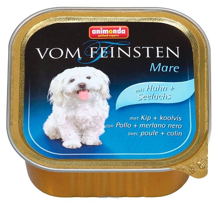 Фотографии Animonda Vom Feinsten Mare для собак с курицей и сайдой (0.15 кг) 22 шт.