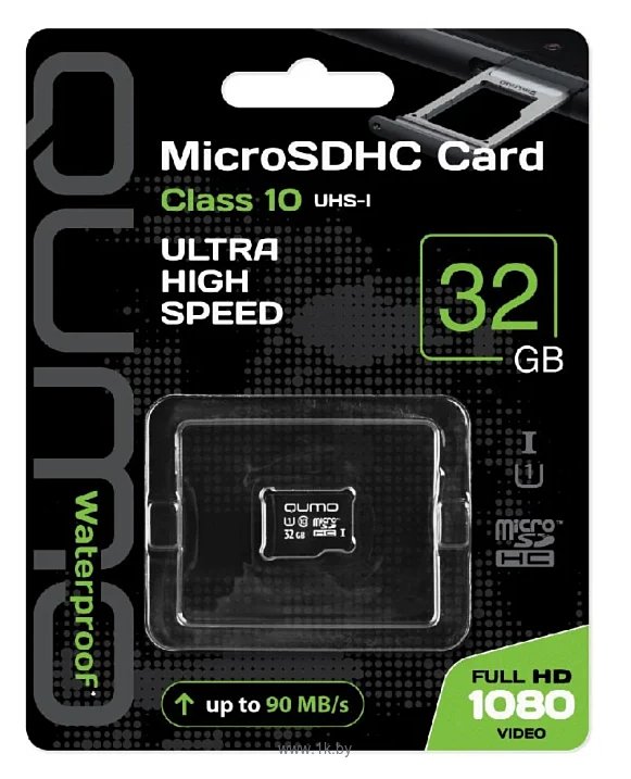 Фотографии Qumo microSDHC class 10 UHS-I U1 32GB