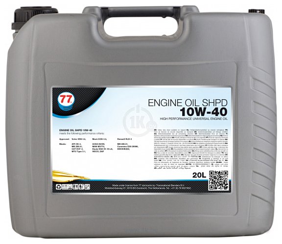 Фотографии 77 Lubricants Engine Oil SHPD 10W-40 20л