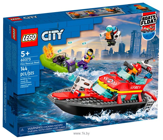 Фотографии LEGO City 60373 Спасательный пожарный катер