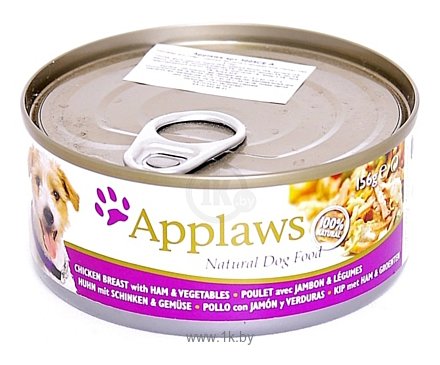 Фотографии Applaws Dog Chicken Breast with Ham & Vegetables canned (0.156 кг) 16 шт.