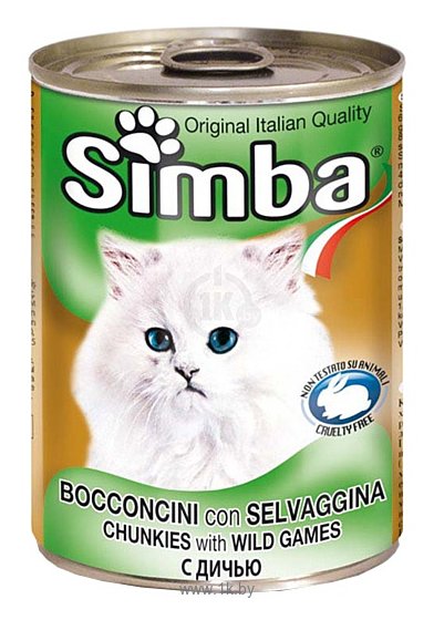 Фотографии Simba Консервы Кусочки для кошек Дичь (0.415 кг) 1 шт.