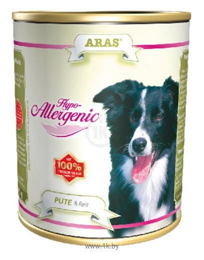 Фотографии ARAS (0.82 кг) 1 шт. Hypo-Allergenic для собак - Индейка и рис