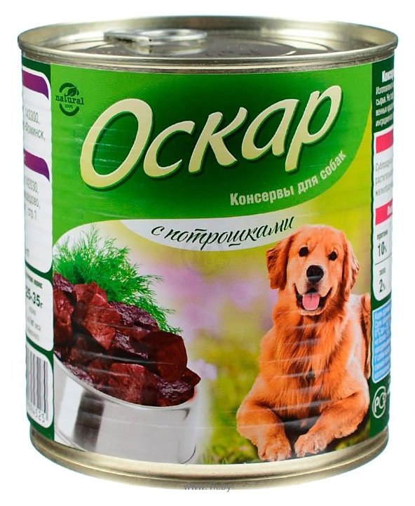 Фотографии Оскар Консервы для собак с Потрошками (0.35 кг) 20 шт.