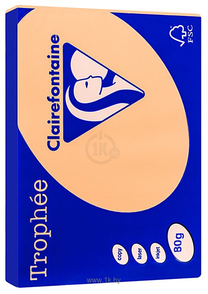 Фотографии Clairefontaine Trophee A4 80 г/кв.м 500 л 1873C (ярко-оранжевый)