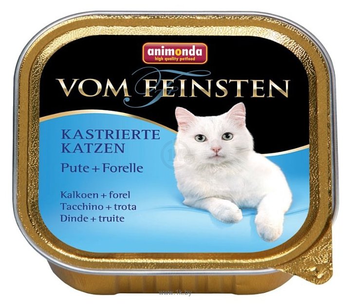 Фотографии Animonda Vom Feinsten for castrated Cats для стерилизованных кошек с индейкой и форелью (0.1 кг) 1 шт.