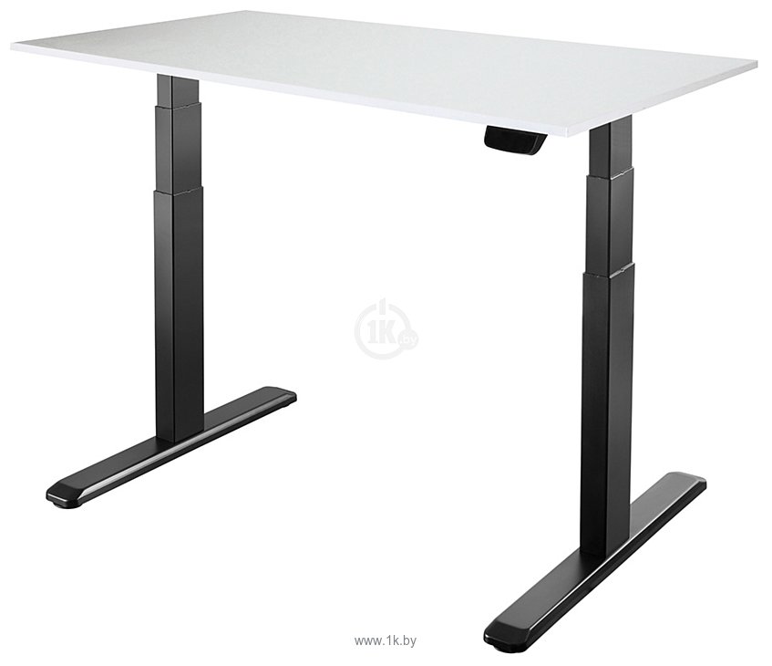Фотографии ErgoSmart Unique Ergo Desk 1380x800x18мм (альпийский белый/черный)