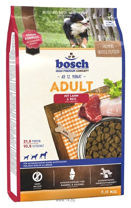 Фотографии Bosch (3 кг) Adult Lamb & Rice
