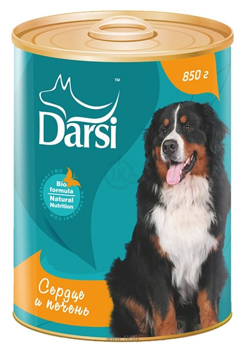 Фотографии Darsi (0.85 кг) 1 шт. Консервы для собак: сердце и печень