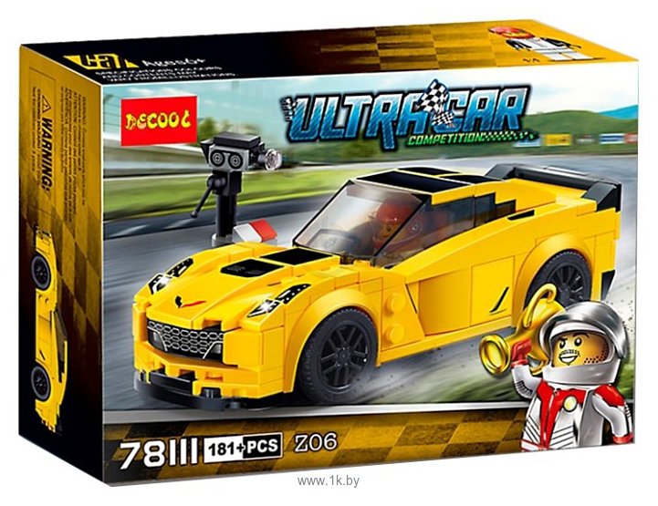 Фотографии Decool Ultra Car 78111 Шевроле Корвет Z06