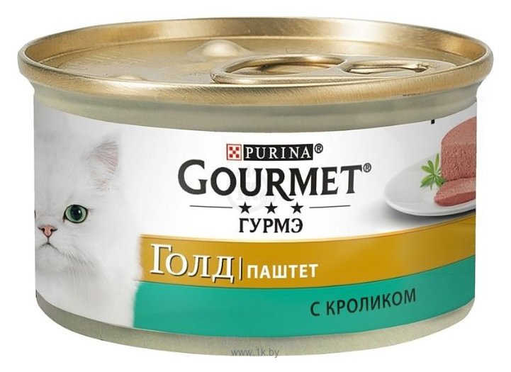 Фотографии Gourmet (0.085 кг) 1 шт. Gold Паштет с кроликом