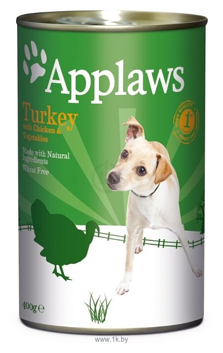 Фотографии Applaws (0.4 кг) Tin Turkey with Chicken and Vegetables