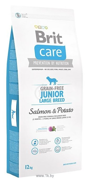 Фотографии Brit Care Junior Large Breed Salmon & Potato (12.0 кг)