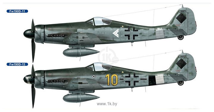 Фотографии Hasegawa Истребитель Focke-Wulf FW190D-11/13 Combo (2 kits)
