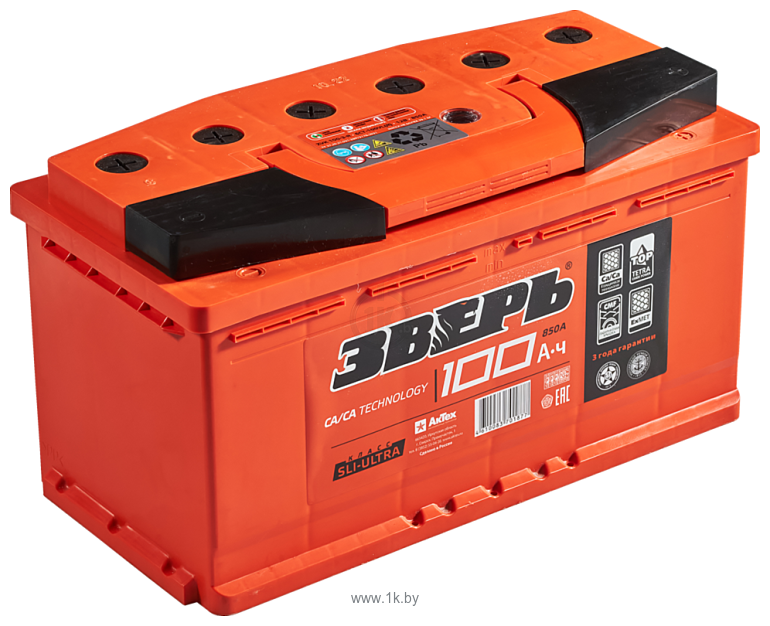 Фотографии Зверь Ca/Ca 6СТ-100 VL (R) (100Ah)