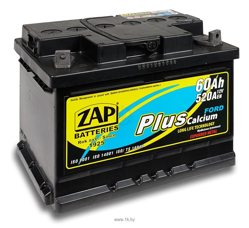 Фотографии ZAP Plus R 56091 (60Ah)