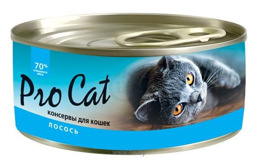 Фотографии Pro Cat Для кошек лосось консервы (0.1 кг) 1 шт.