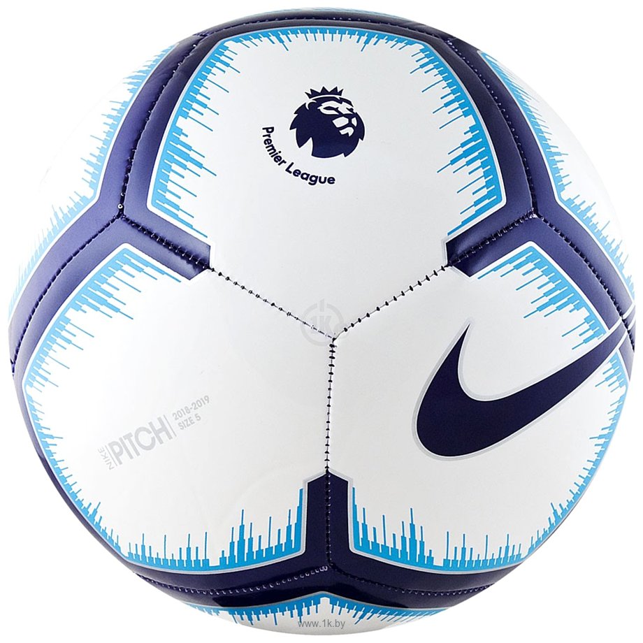 Фотографии Nike Premier League Pitch (5 размер, белый/синий)