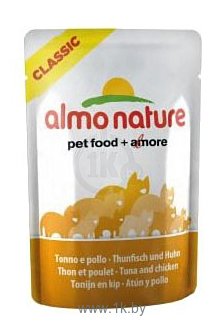 Фотографии Almo Nature Classic Adult Cat Chicken and Tuna (0.055 кг) 24 шт.