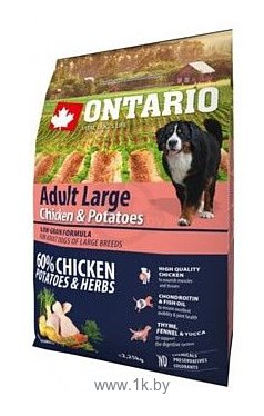Фотографии Ontario (2.25 кг) Adult Large Chicken & Potatoes