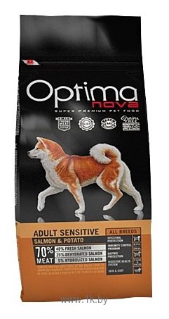 Фотографии OptimaNova (0.8 кг) Adult Dog Sensitive Salmon & Potato