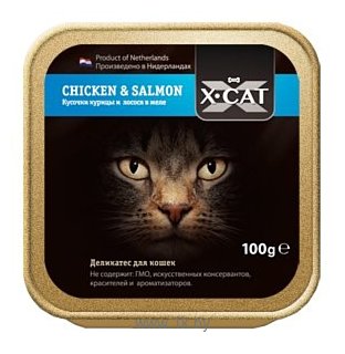 Фотографии X-CAT (0.1 кг) 1 шт. Chicken & Salmon