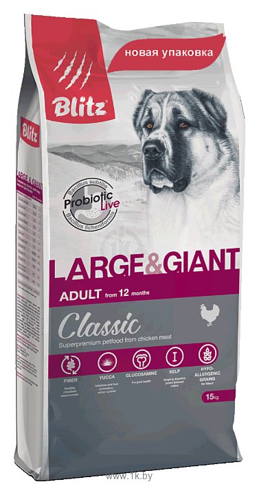 Фотографии Blitz Adult Dog Large & Giant Breeds dry (15 кг)