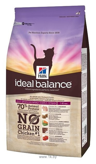 Фотографии Hill's (1.5 кг) Ideal Balance Feline Adult No Grain with Fresh Chicken & Potato