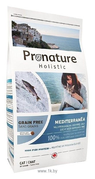 Фотографии ProNature (12 кг) Holistic Grain Free Mediterranea с сельдью, лососем и чечевицей