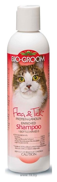 Фотографии Bio-Groom шампунь от блох и клещей Flea & Tick для кошек