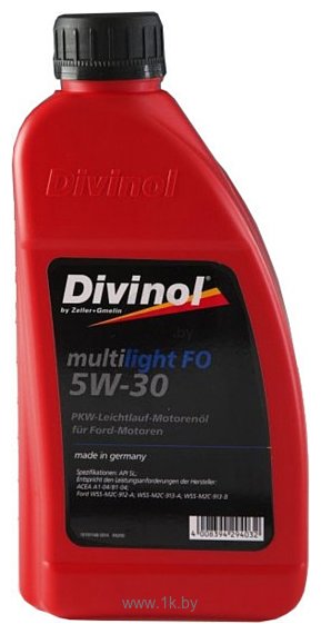 Фотографии Divinol Multilight FO 5W-30 1л (49200-1)