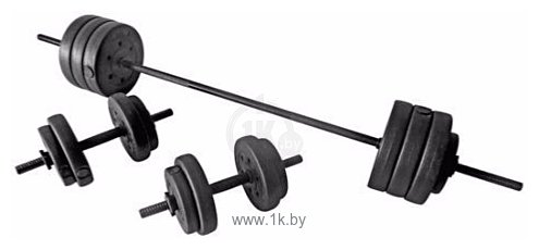 Фотографии Pro fitness Vinyl Barbell Dumbbell Set - 50kg