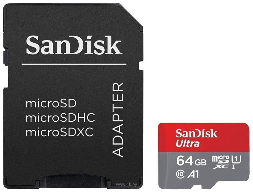 Фотографии SanDisk Ultra SDSQUA4-064G-GN6MA microSDXC 64GB (с адаптером)