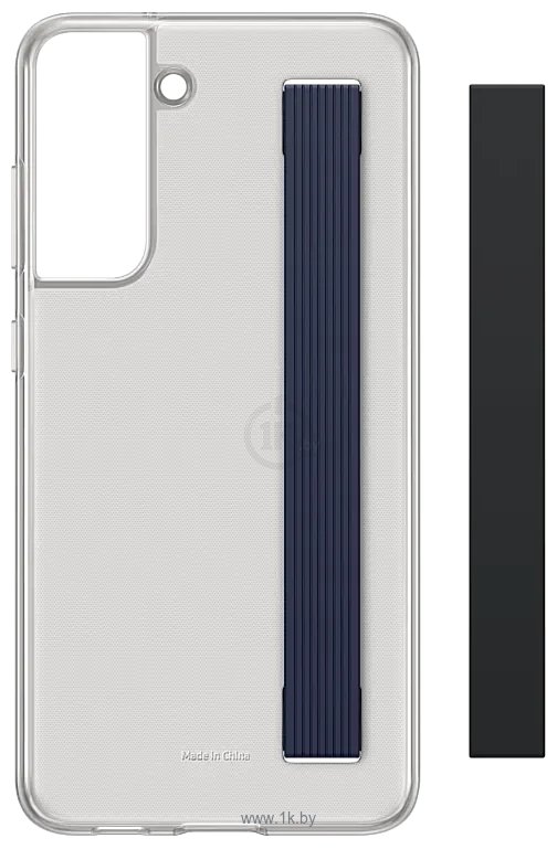 Фотографии Samsung Slim Strap Cover S21 FE (темно-серый)