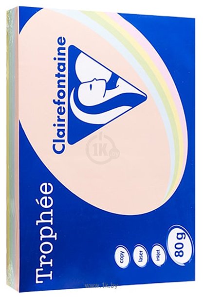 Фотографии Clairefontaine Trophee A4 80 г/кв.м 500 л 1703C (mix пастель)